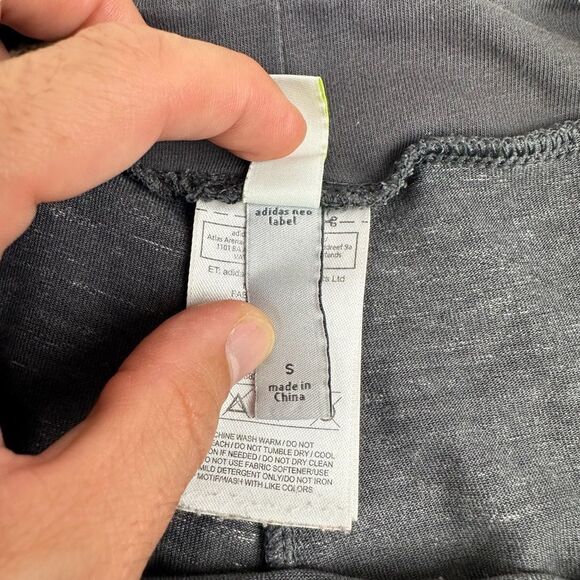 Adidas Neo Leggings Workout Exercise Tights Size Small Grey - Picture 5 of 7